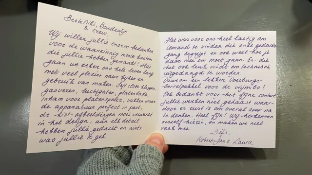 kaartje met dankjewel