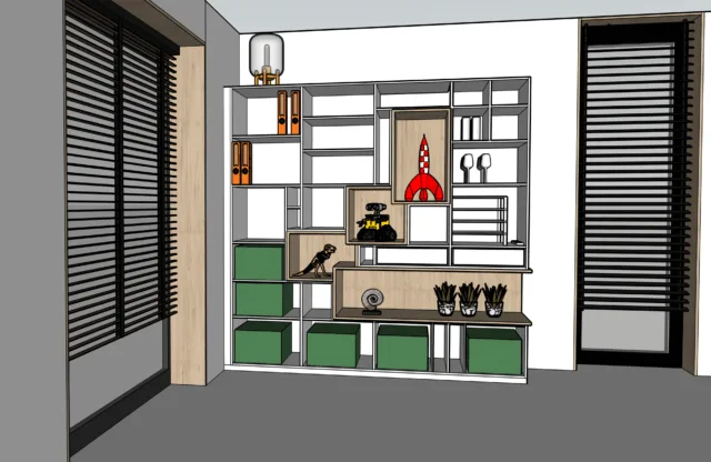 ontwerp van binnenkant kast