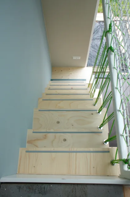 aanzicht van boven aan de trap