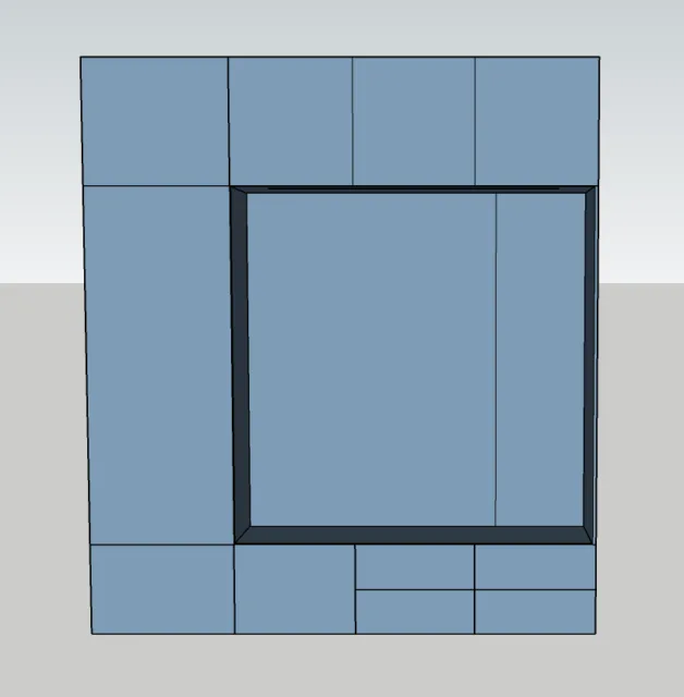 buitenkant kast in hal ontwerp