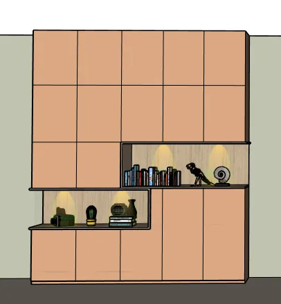 ontwerp buitenkant kast