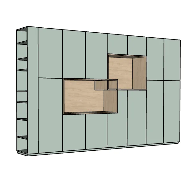 ontwerp buitenkant kast