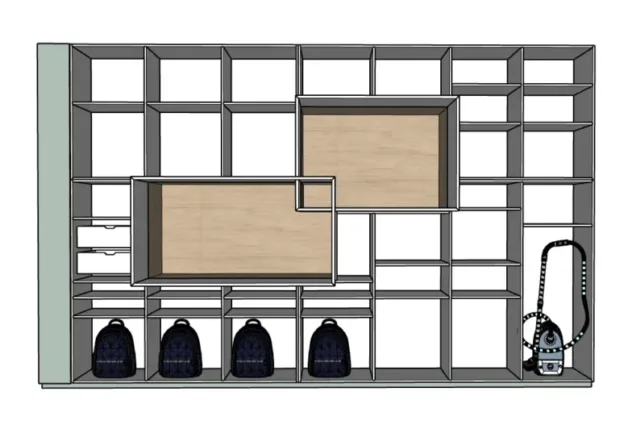ontwerp binnenkant kast