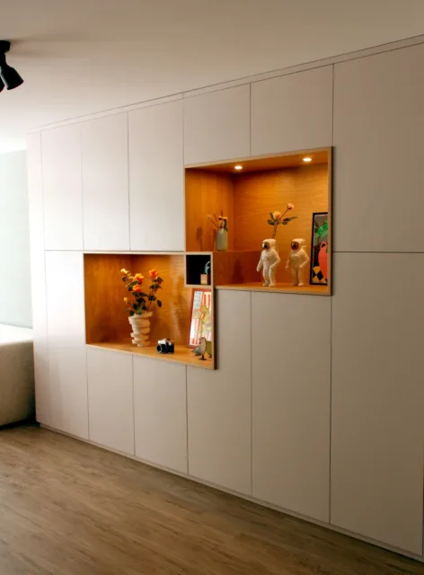 kastenwand in woonkamer